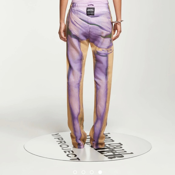 Jean Paul Gaultier Purple & Yellow Body Morph Sweatpants - Picture 4 of 6